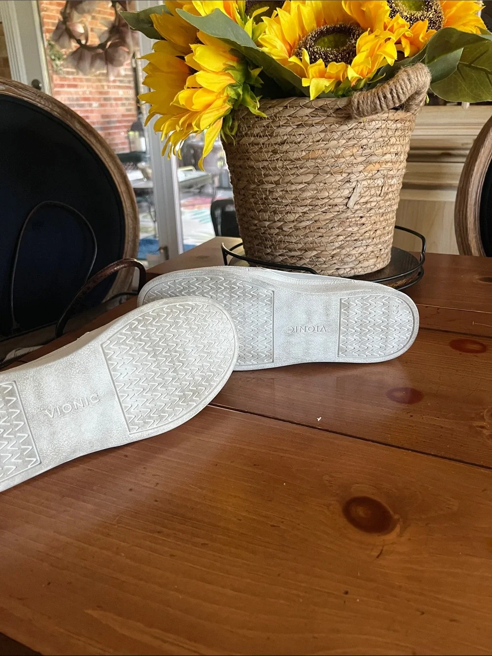 Vionic White Slip-On Athletic Shoes